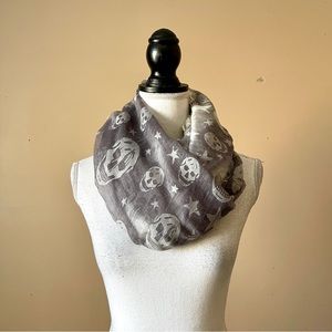 ALEXANDER MCQUEEN | Silk Skull Print Large Square Sheer Scarf